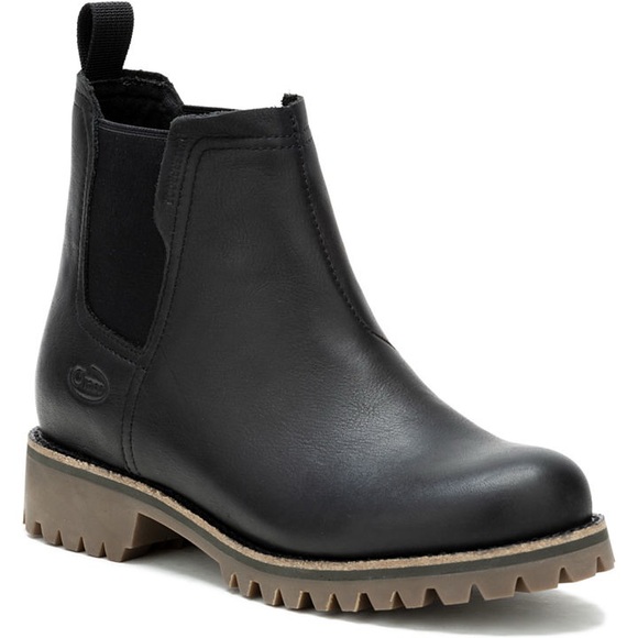 Chaco Women's Fields Chelsea Waterproof Boot size 10 Black Leather - Picture 1 of 12